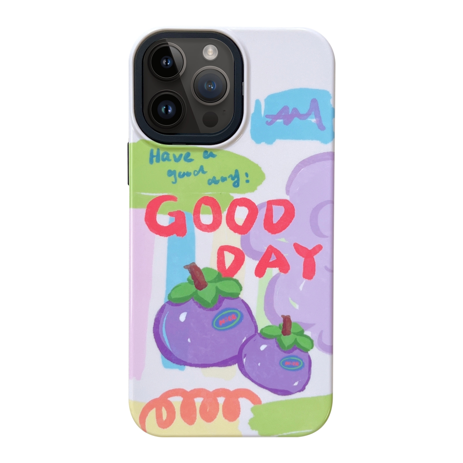 For iPhone 14 Pro 2 in 1 PC + TPU Shockproof Phone Case(Mangosteen) - Shopkiz.com