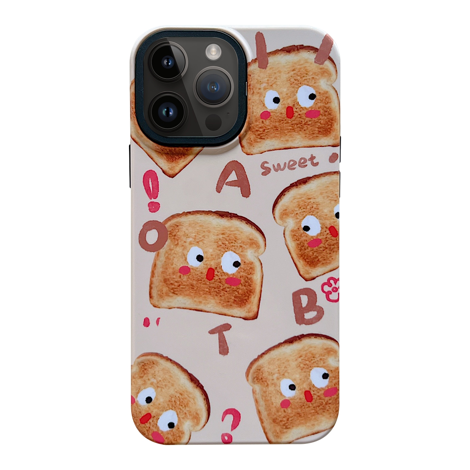 For iPhone 14 Pro 2 in 1 PC + TPU Shockproof Phone Case(Bread) - Shopkiz.com