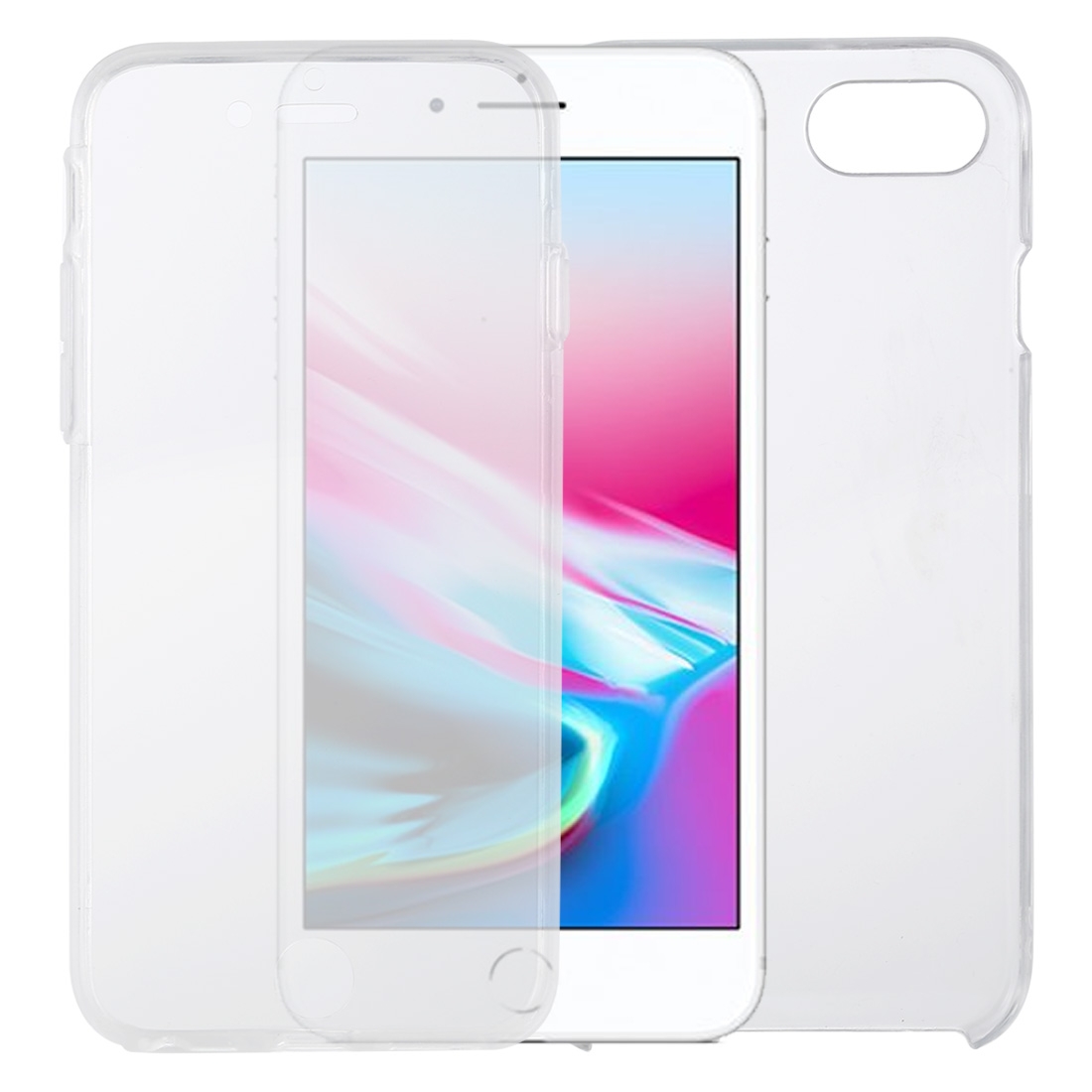 For iPhone 8 & 7 PC+TPU Ultra-Thin Double-Sided All-Inclusive Transparent Case - Shopkiz.com