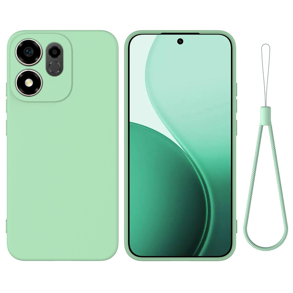 For Honor 600 Smart 5G / X7e Plus 5G Solid Color Liquid Silicone Dropproof Full Coverage Phone Case(Green) - Shopkiz.com