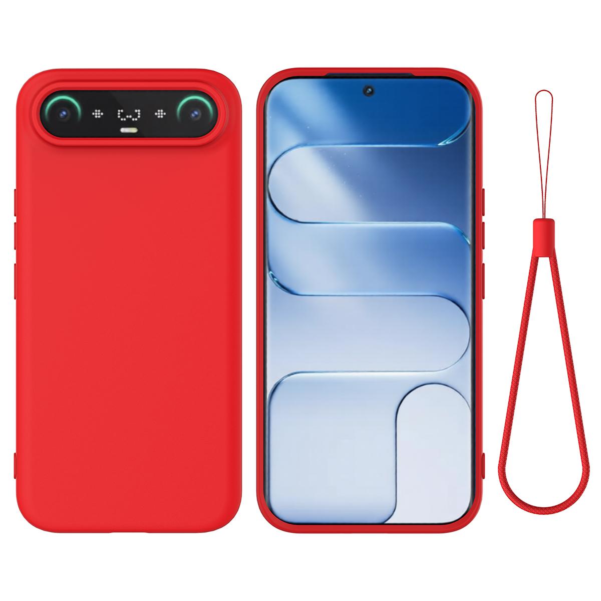 For Tecno Camon Slim 4G Solid Color Liquid Silicone Dropproof Full Coverage Phone Case(Red) - Shopkiz.com