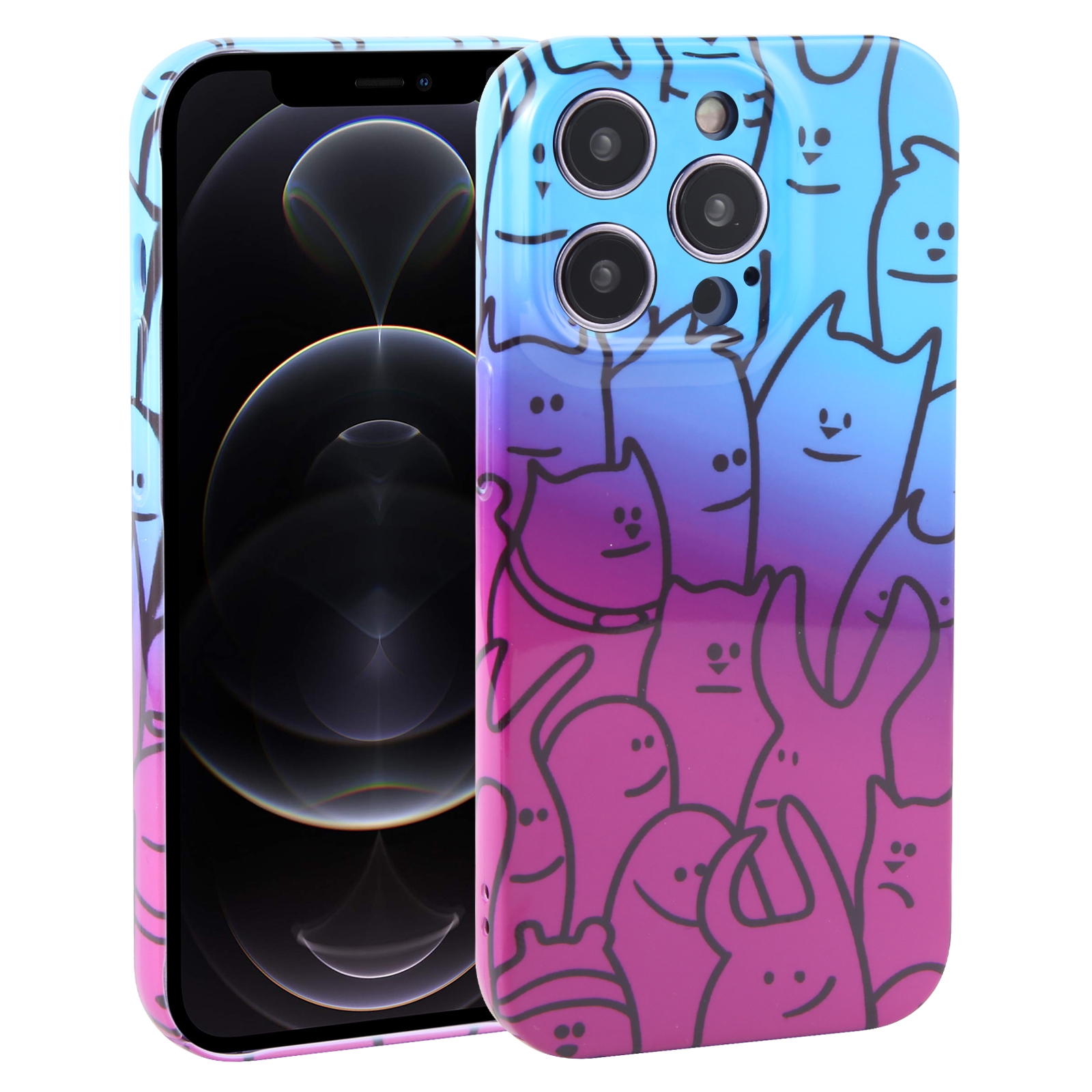 For iPhone 12 Pro Dustproof Net Full Coverage PC Phone Case(Little Ghost) - Shopkiz.com