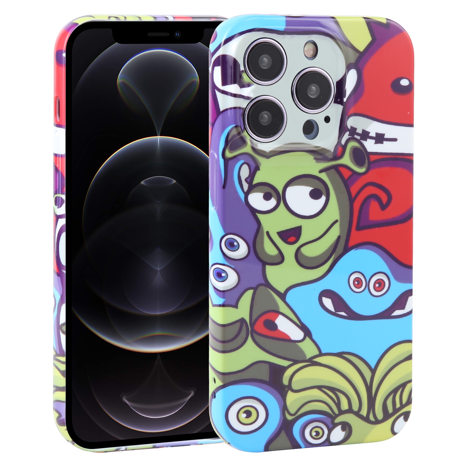 For iPhone 12 Pro Dustproof Net Full Coverage PC Phone Case(Monster Academy) - Shopkiz.com