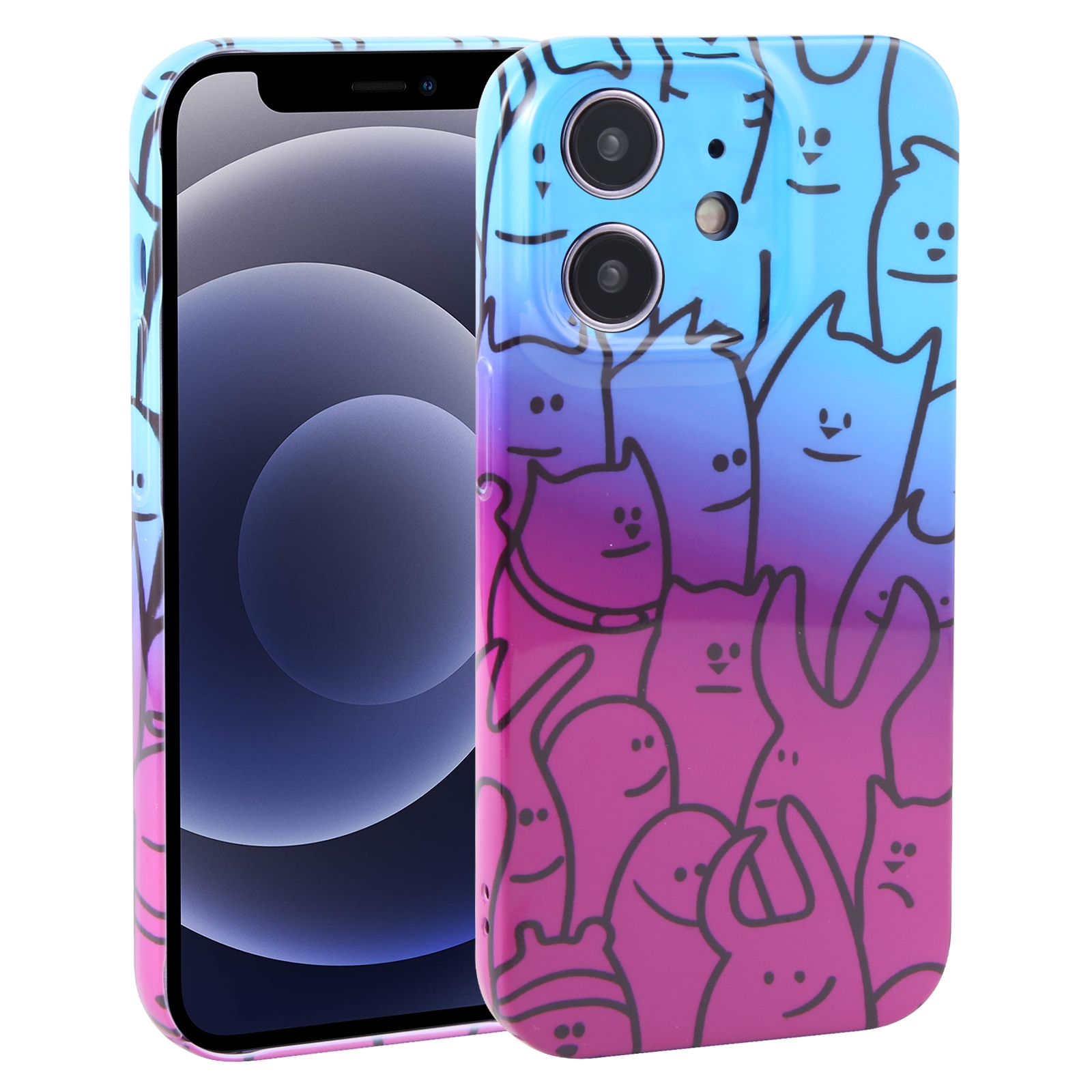 For iPhone 12 mini Dustproof Net Full Coverage PC Phone Case(Little Ghost) - Shopkiz.com