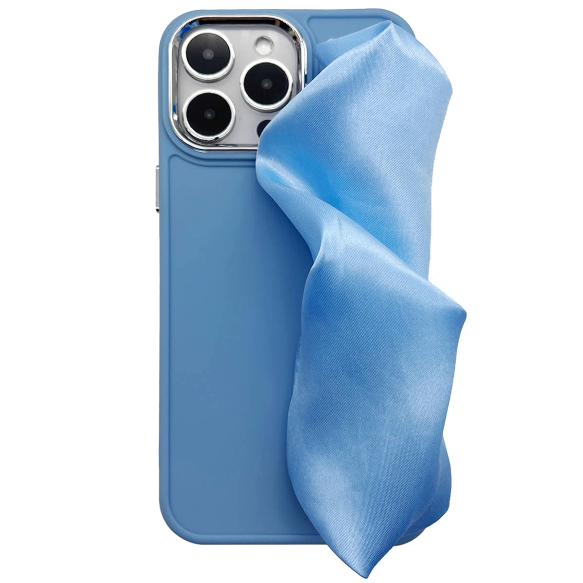 For iPhone 12 Pro 2 in 1 Electroplating Wristband Phone Case(Sky Blue) - Shopkiz.com