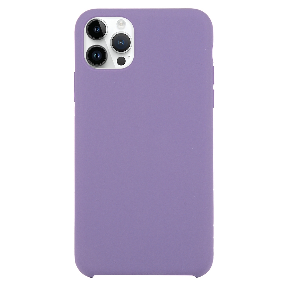 Solid Silicone Phone Case For iPhone 16 Pro Max(Purple) - Shopkiz.com