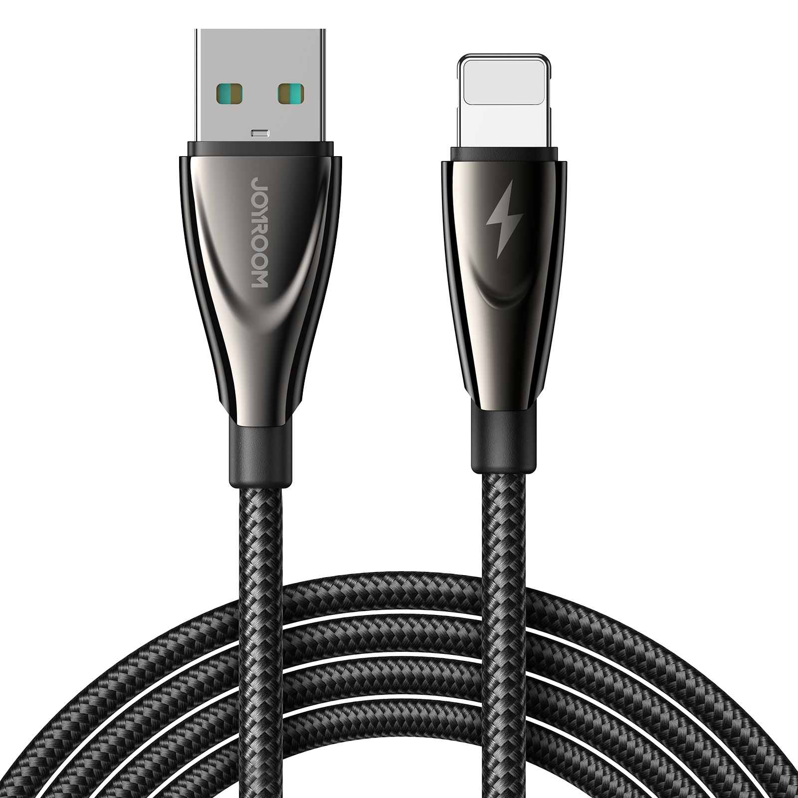 JOYROOM SA31-AL3 3A USB to 8 Pin Fast Charge Data Cable, Length: 1.2m(Black) - Shopkiz.com