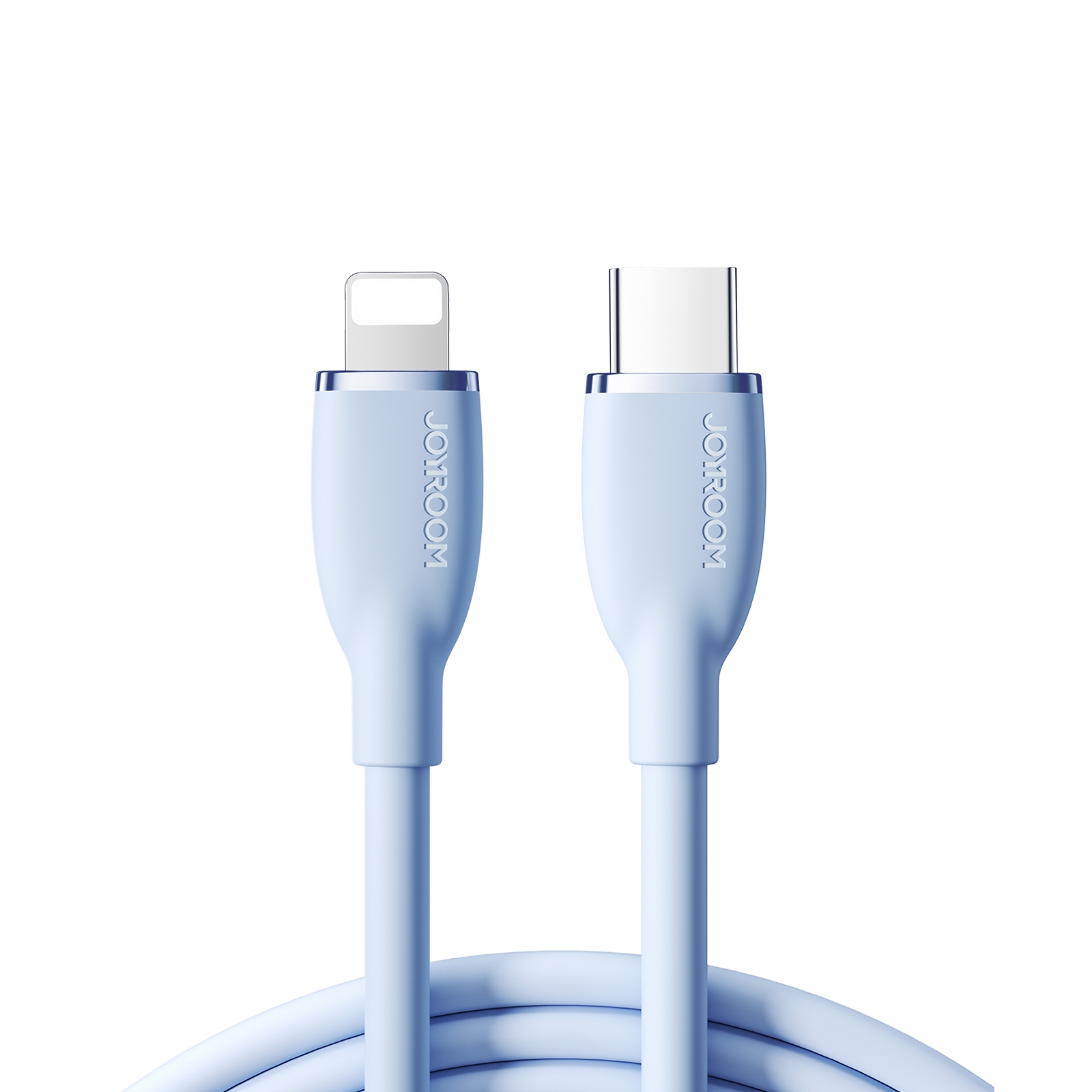 JOYRO0M SA29-CL3 30W USB-C/Type-C to 8 Pin Liquid Silicone Fast Charging Data Cable, Length: 2m(Blue) - Shopkiz.com