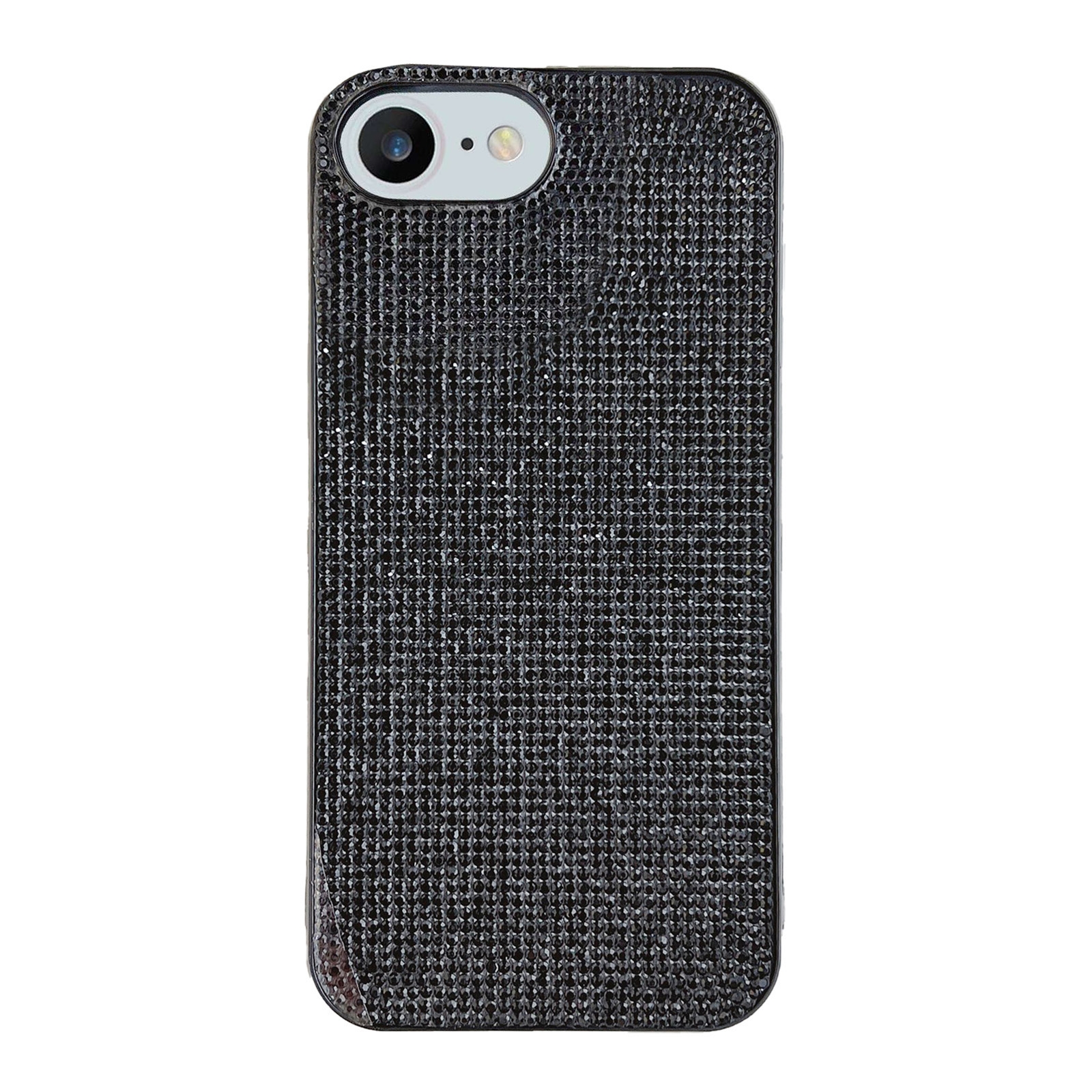 For iPhone SE 2022 / 2020 / 8 / 7 Solid Color Diamond TPU Phone Case(Black) - Shopkiz.com