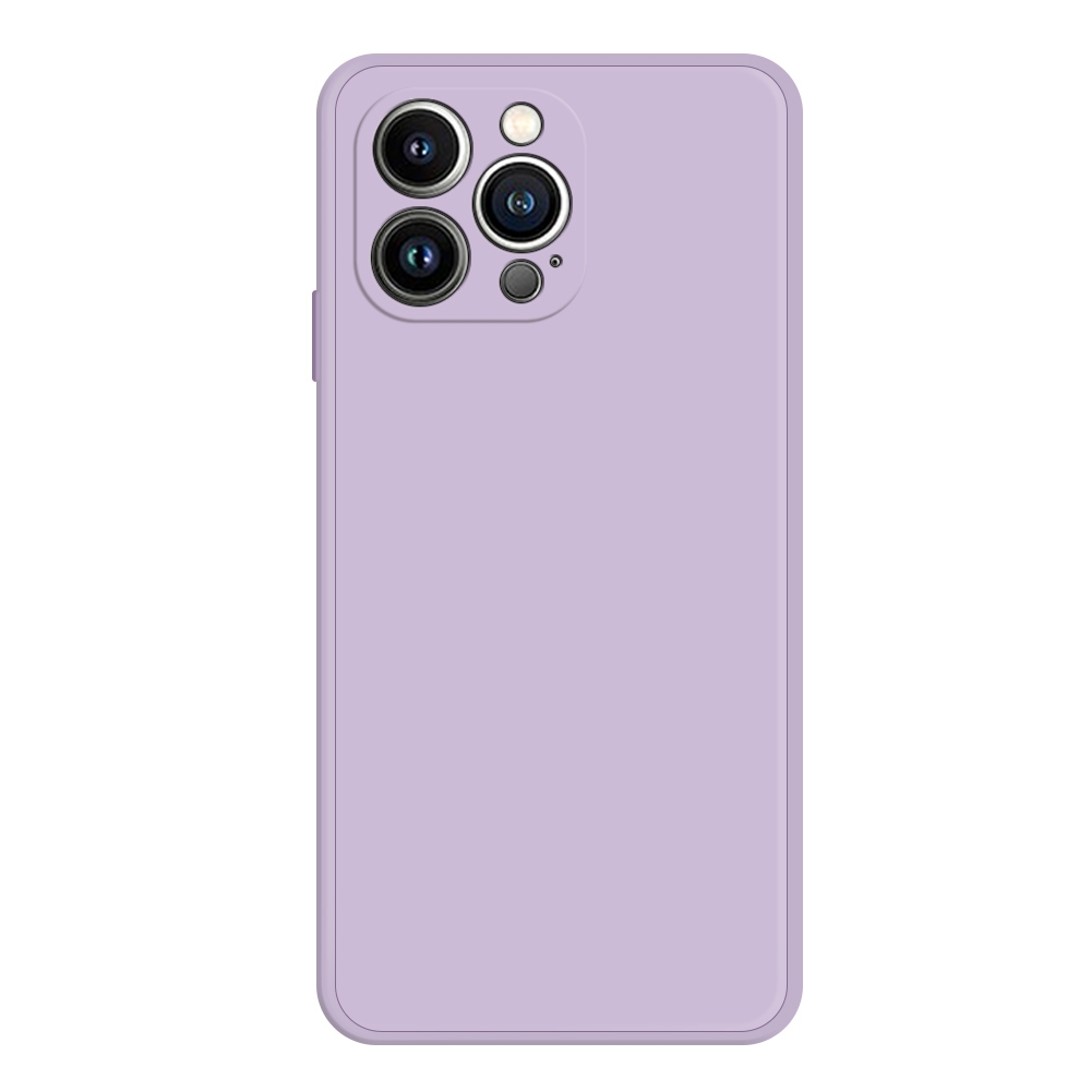 For iPhone 15 Pro Imitation Liquid Silicone Phone Case(Purple) - Shopkiz.com