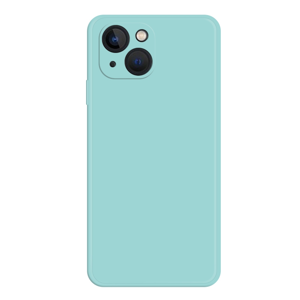 For iPhone 15 Plus Imitation Liquid Silicone Phone Case(Sky Blue) - Shopkiz.com