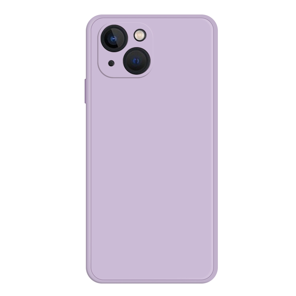 For iPhone 15 Imitation Liquid Silicone Phone Case(Purple) - Shopkiz.com