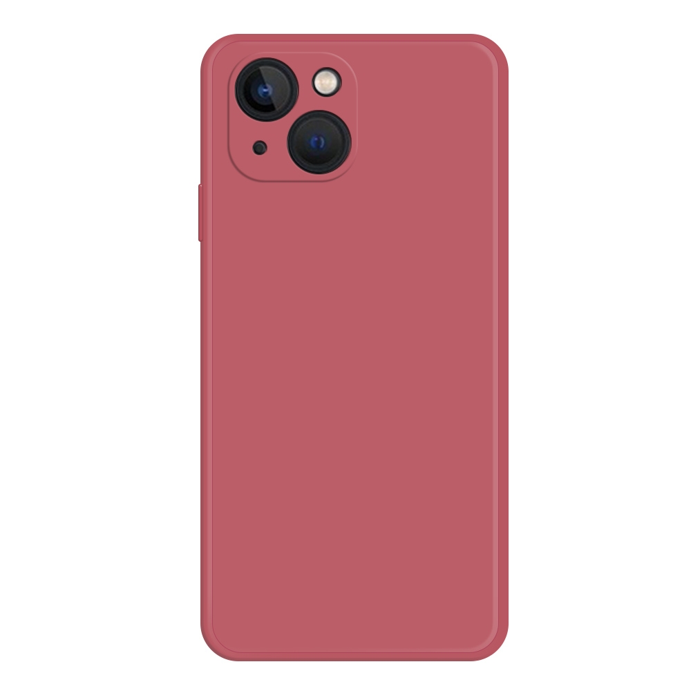 For iPhone 15 Imitation Liquid Silicone Phone Case(Red) - Shopkiz.com