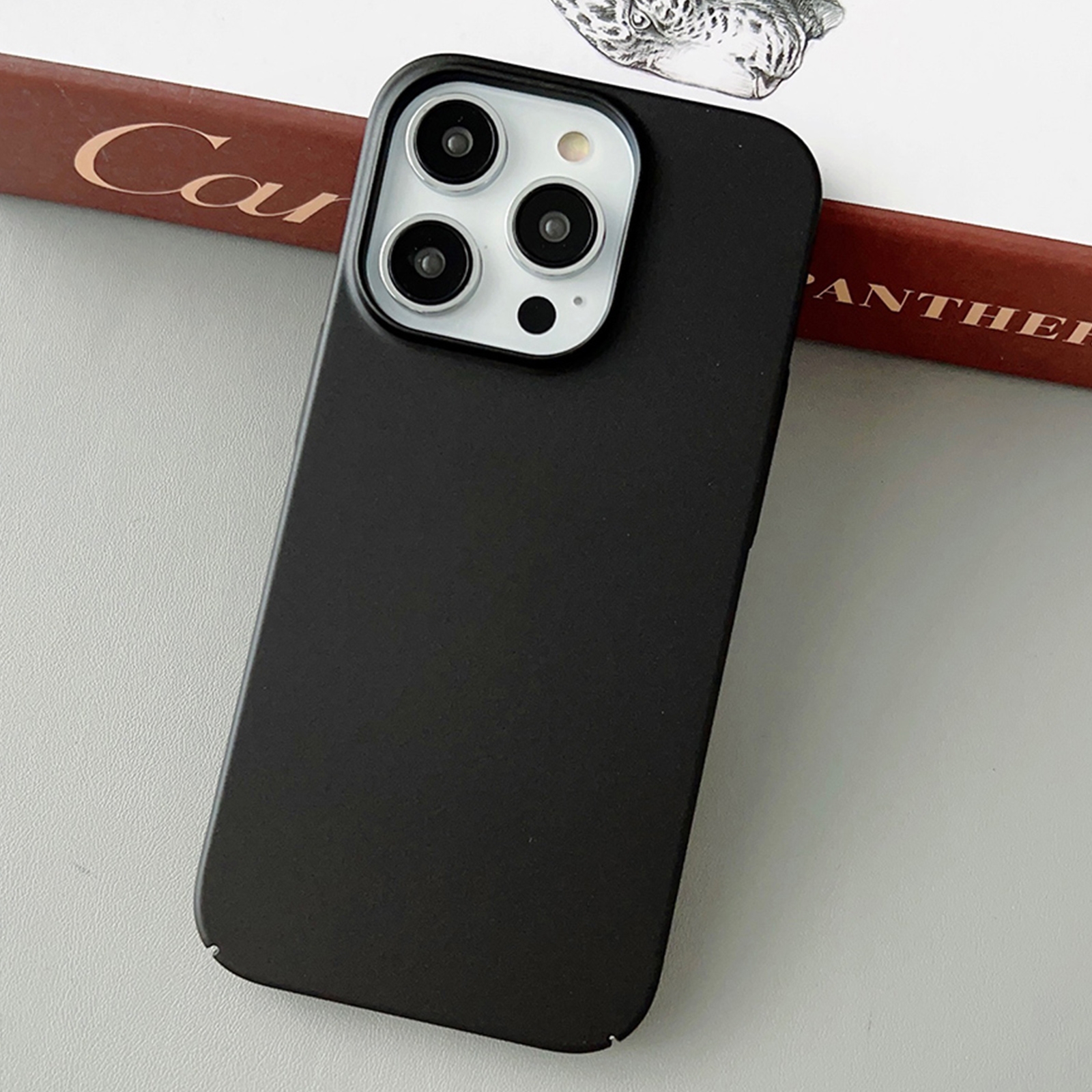 For iPhone 12 Pro Max Skin Feel All Inclusive PC Phone Case(Black) - Shopkiz.com