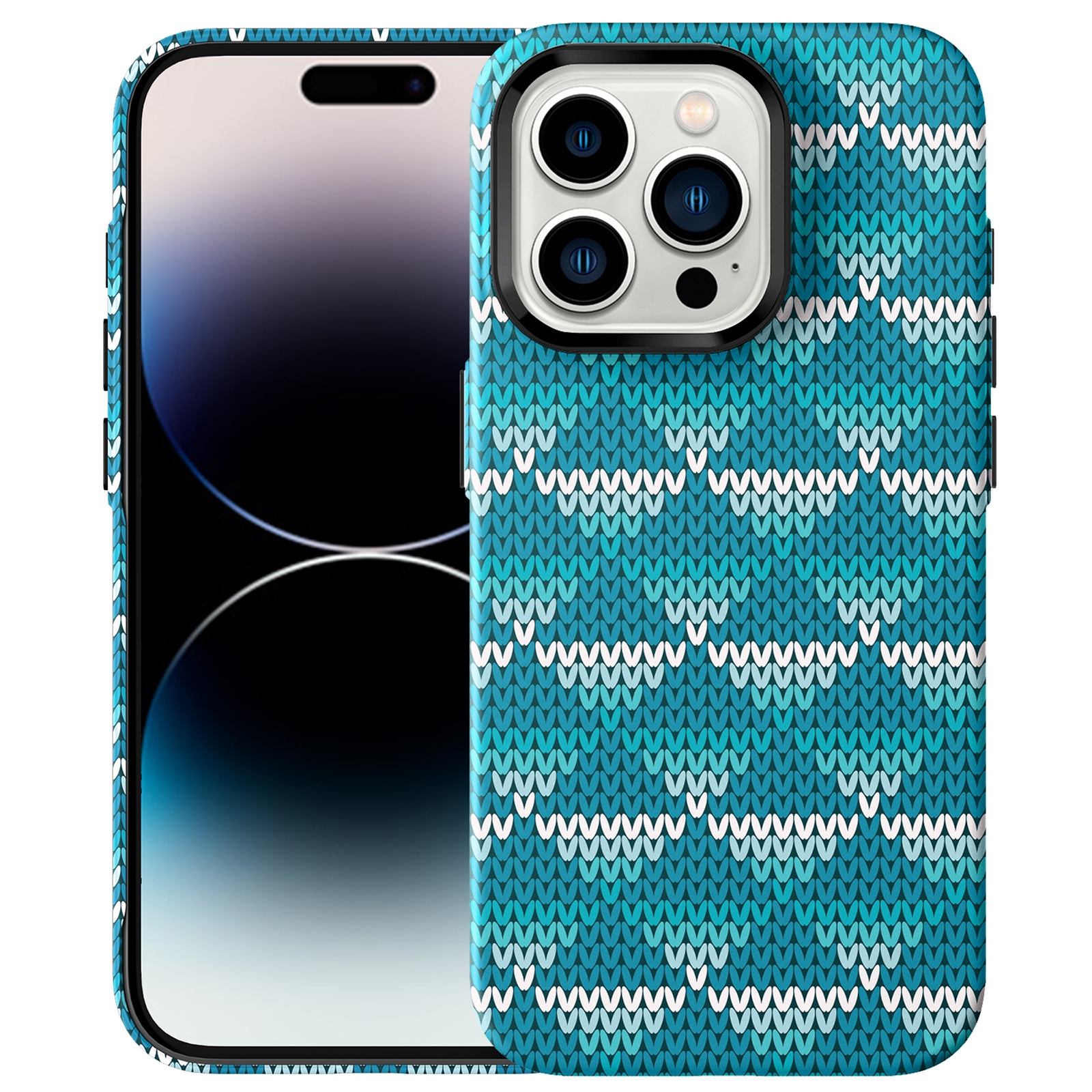 For iPhone 14 Pro Max Textile Texture Matte Ultra-thin Phone Case(Light Blue) - Shopkiz.com