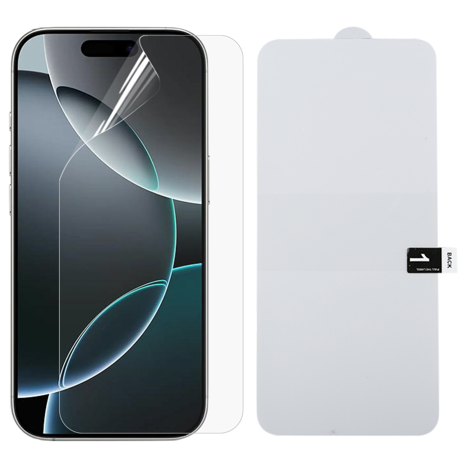 For iPhone 16 Pro Full Screen Protector Explosion-proof Hydrogel Film - Shopkiz.com