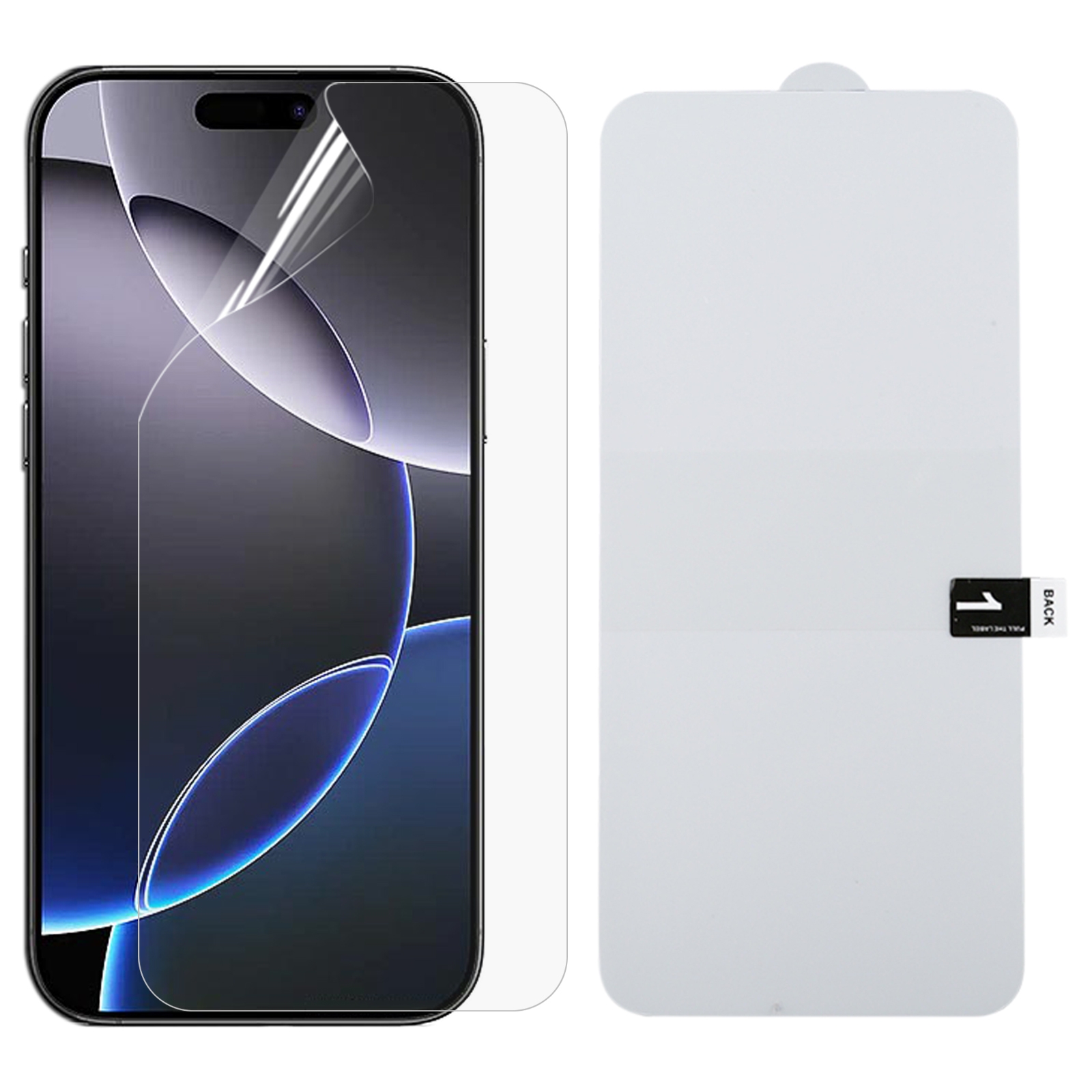 For iPhone 16 Pro Max Full Screen Protector Explosion-proof Hydrogel Film - Shopkiz.com
