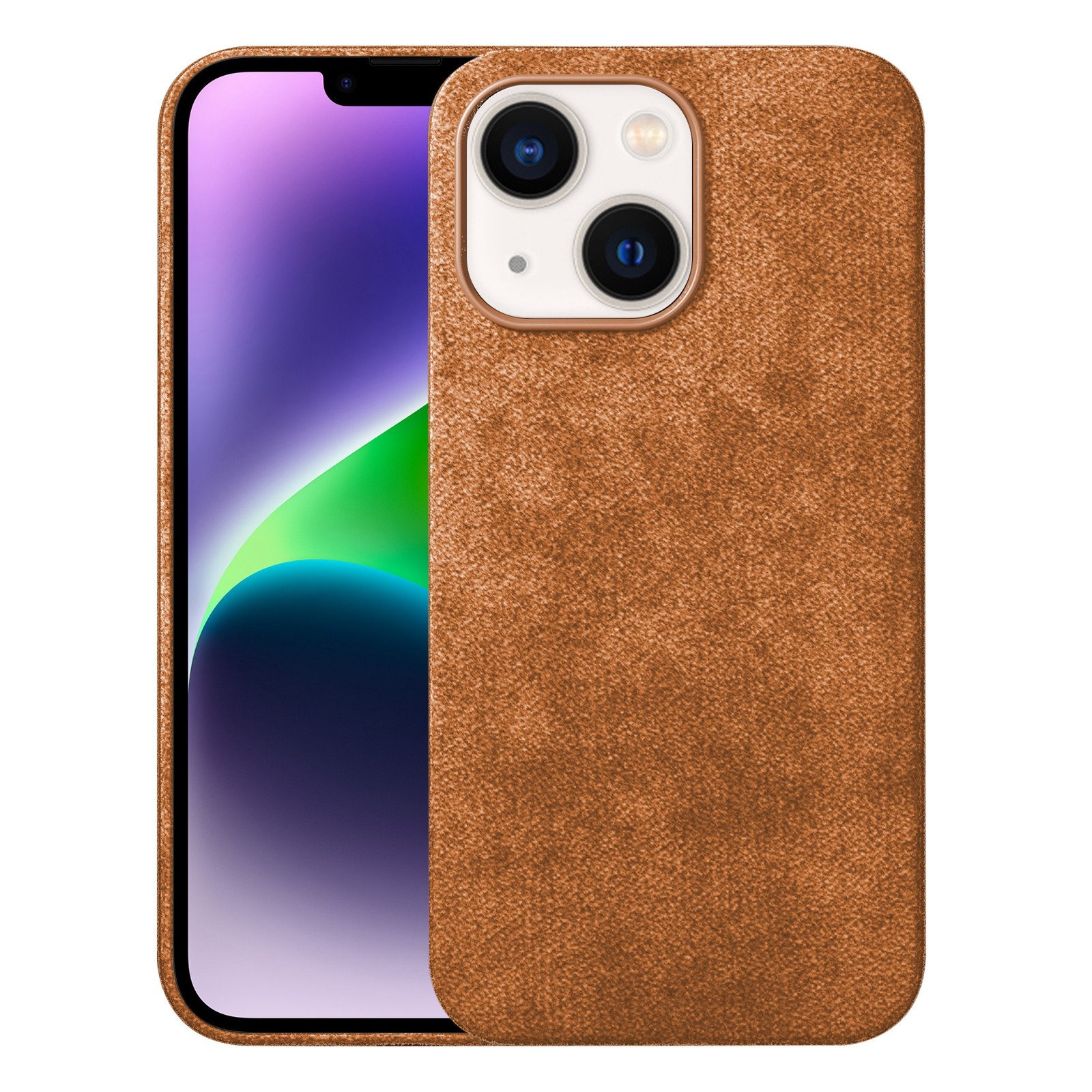 For iPhone 14 Turn Fur Magsafe Magnetic Phone Case(Golden Brown) - Shopkiz.com