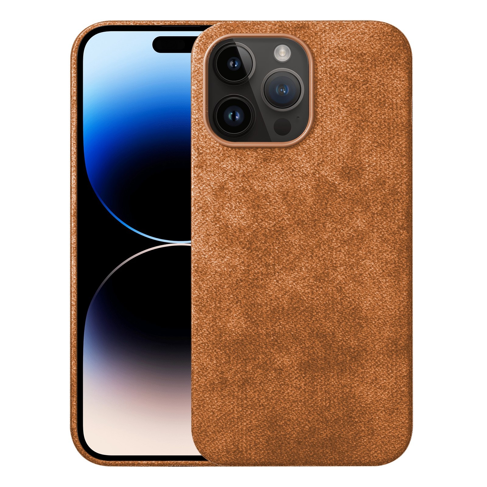 For iPhone 14 Pro Turn Fur Magsafe Magnetic Phone Case(Golden Brown) - Shopkiz.com