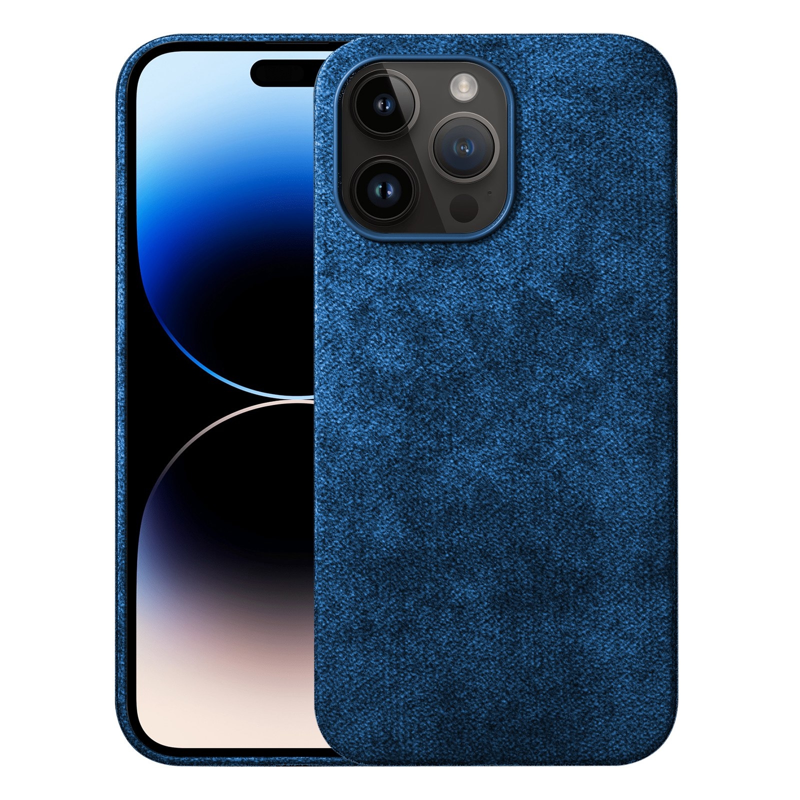 For iPhone 14 Pro Turn Fur Magsafe Magnetic Phone Case(Blue) - Shopkiz.com