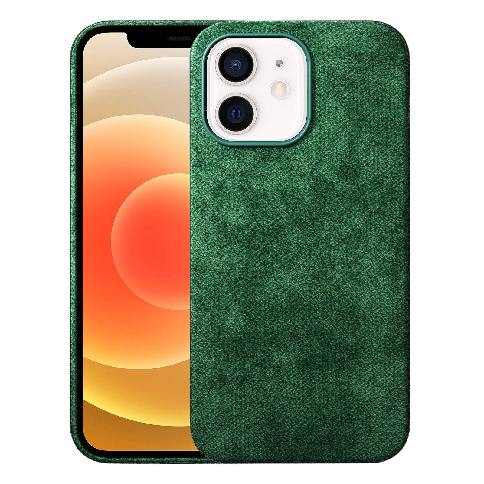 For iPhone 12 Turn Fur Magsafe Magnetic Phone Case(Green) - Shopkiz.com