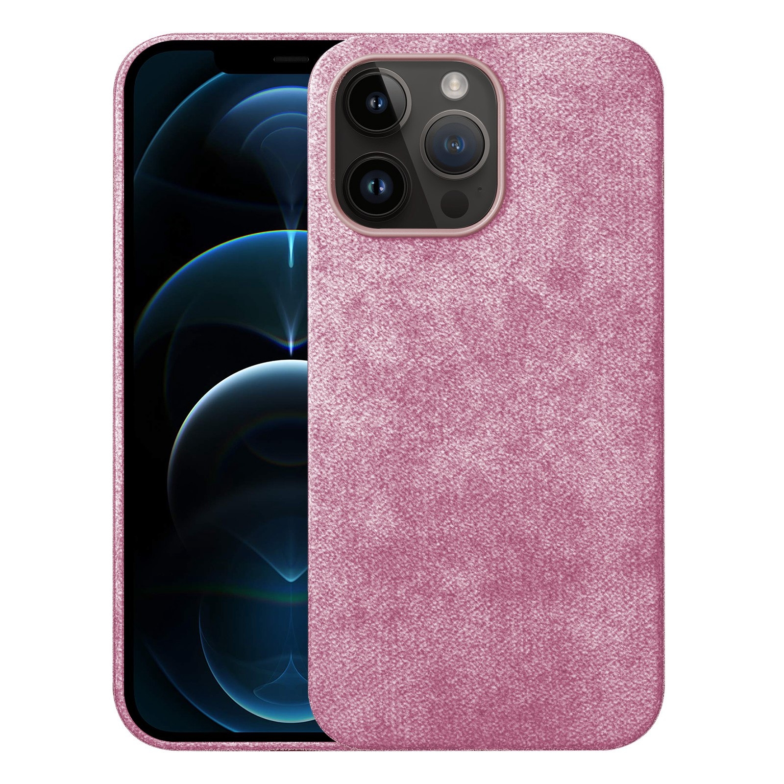 For iPhone 12 Pro Max Turn Fur Magsafe Magnetic Phone Case(Pink) - Shopkiz.com