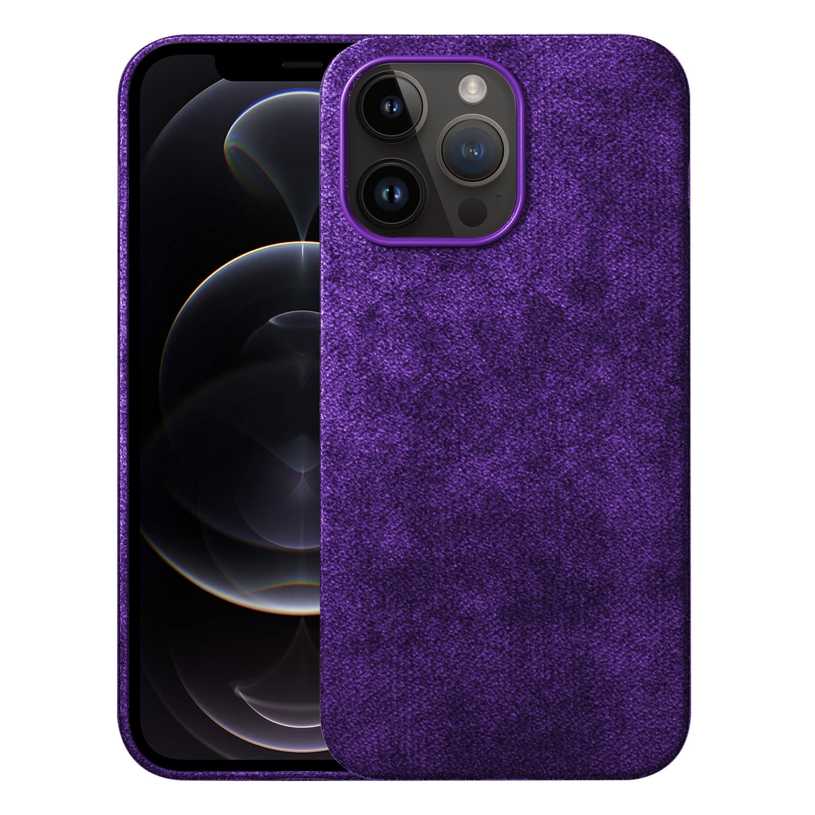 For iPhone 12 Pro Turn Fur Magsafe Magnetic Phone Case(Dark Purple) - Shopkiz.com