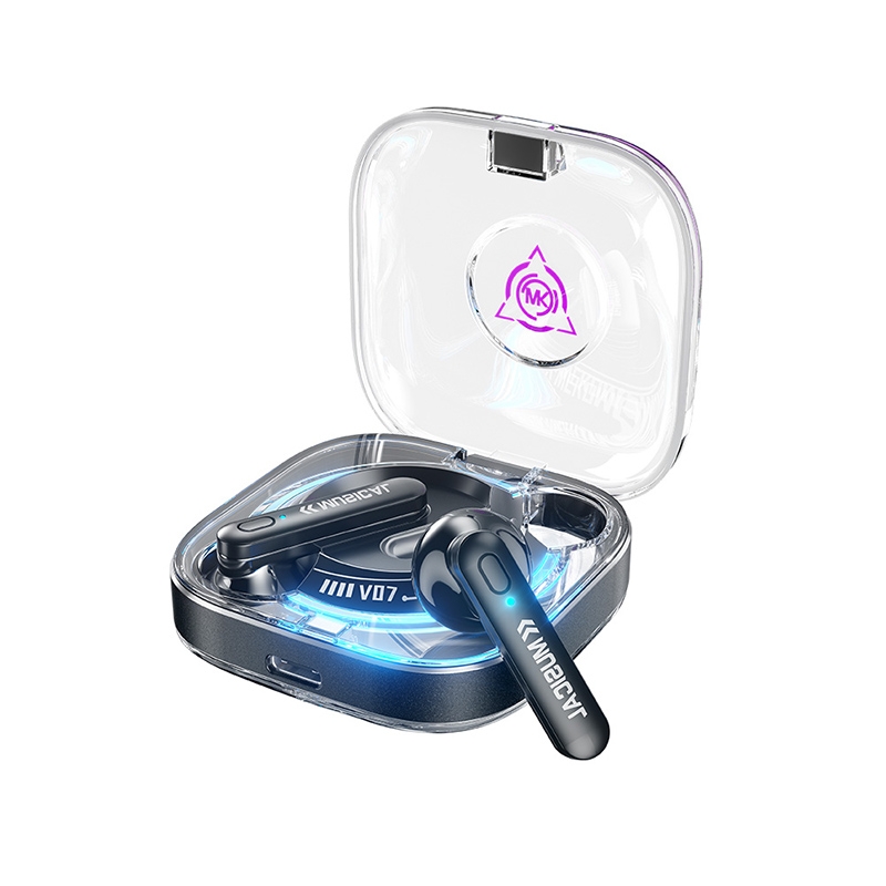 WK V07 Vanguard Series Starshards Wireless Bluetooth Earphone(Black) - Shopkiz.com
