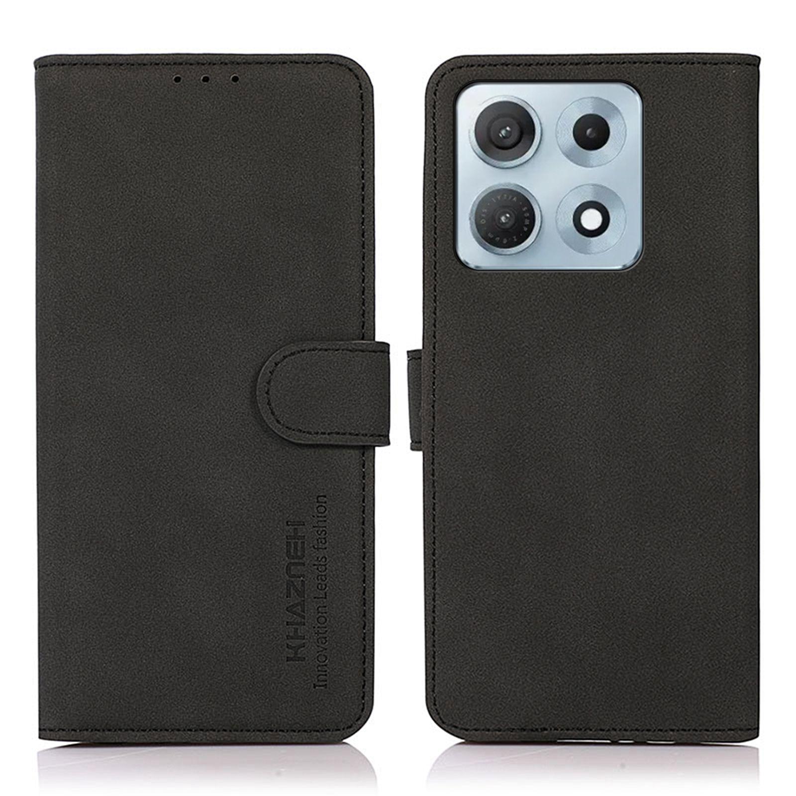 For Motorola Edge 70 Max 5G KHAZNEH Matte Texture Leather Phone Case(Black) - Shopkiz.com