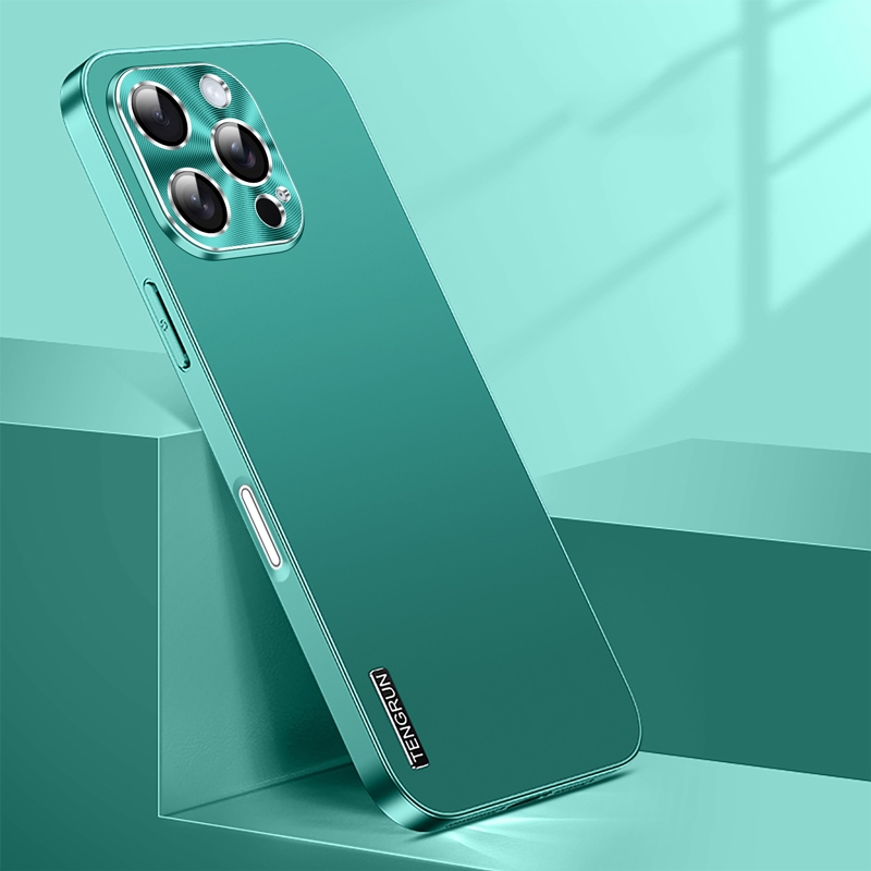 For iPhone 16 Pro Streamer Series Micro Frosted Metal Paint PC Phone Case(Alpine Green) - Shopkiz.com