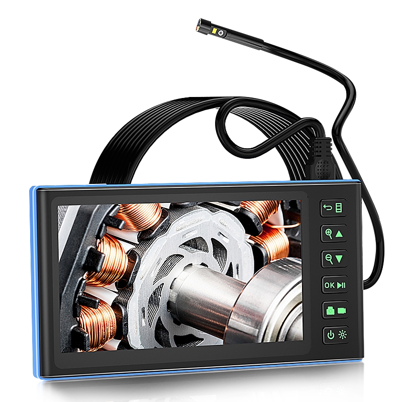T23 7.9mm Dual Lenses 7 inch Screen Industrial Endoscope, Spec:5m Tube - Shopkiz.com