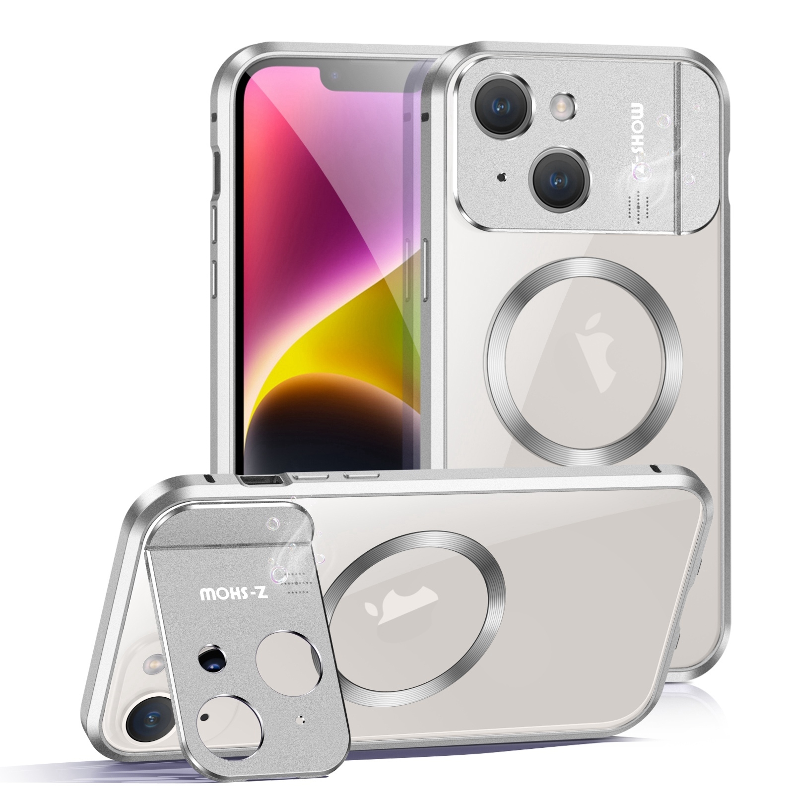 For iPhone 14 Aromatherapy Holder Single-sided MagSafe Magnetic Phone Case(White) - Shopkiz.com