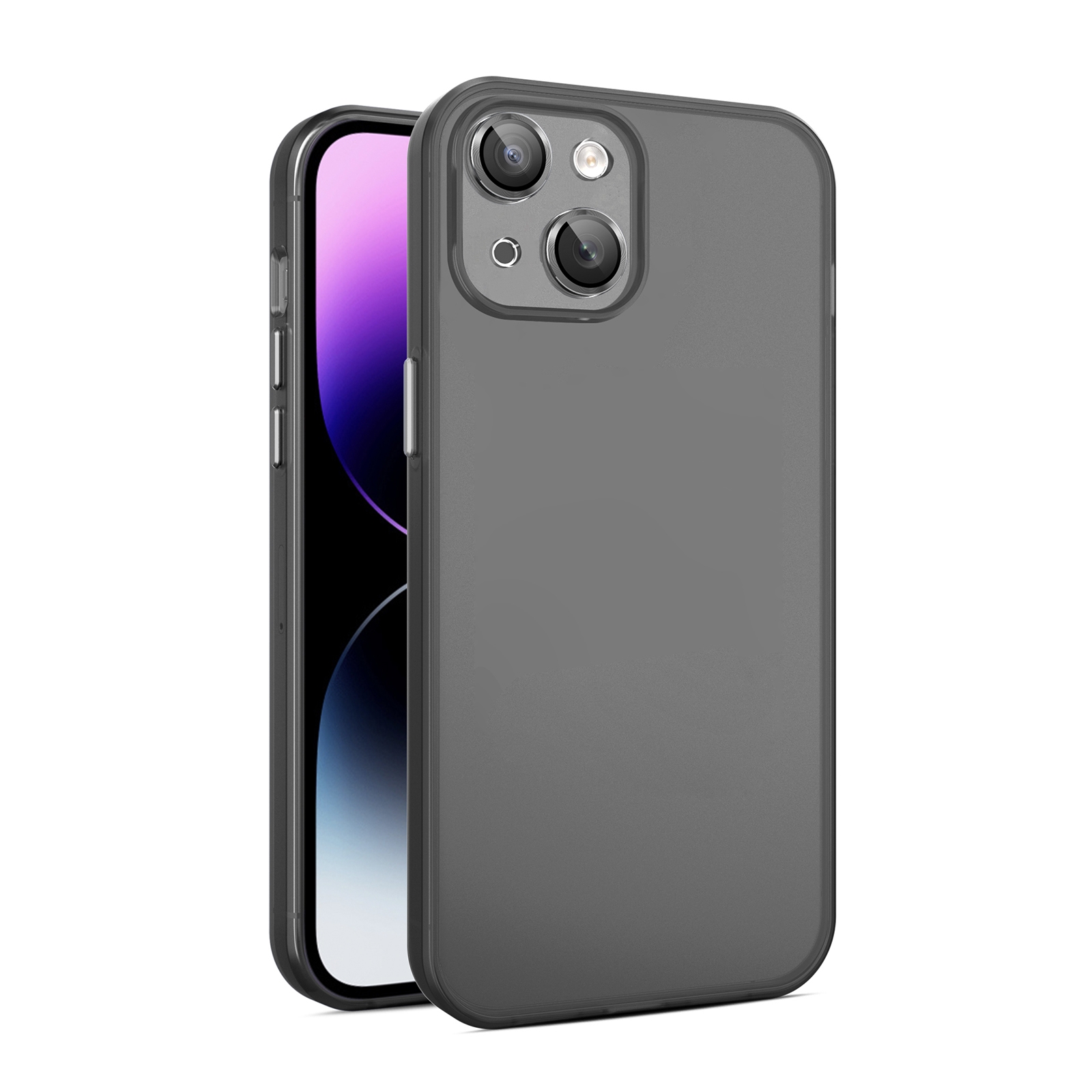 For iPhone 14 Plus Eagle Eye CD Texture Lens Skin Feel Matte Phone Case(Pink) - Shopkiz.com