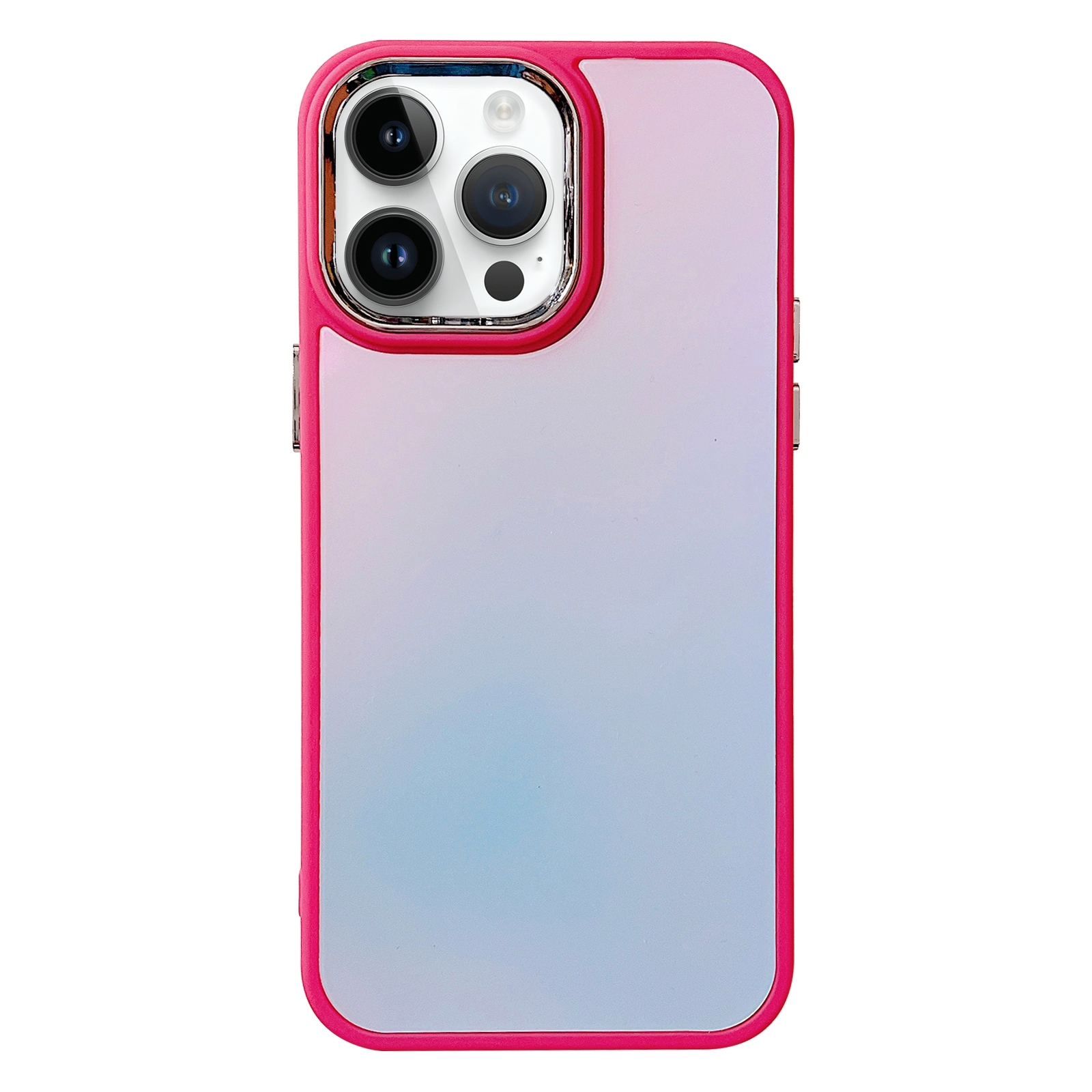 For iPhone 14 Pro Gradient Laser TPU Phone Case(Red) - Shopkiz.com