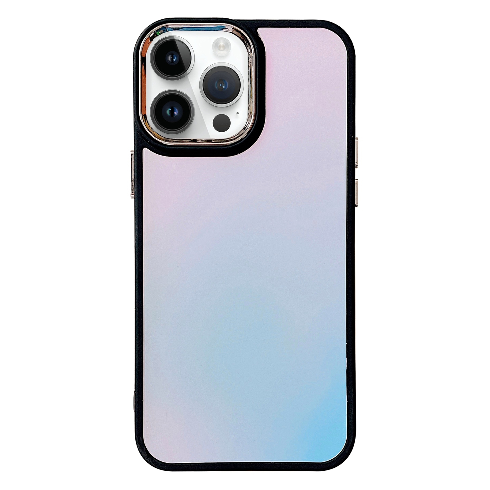 For iPhone 12 Pro Gradient Laser TPU Phone Case(Black) - Shopkiz.com