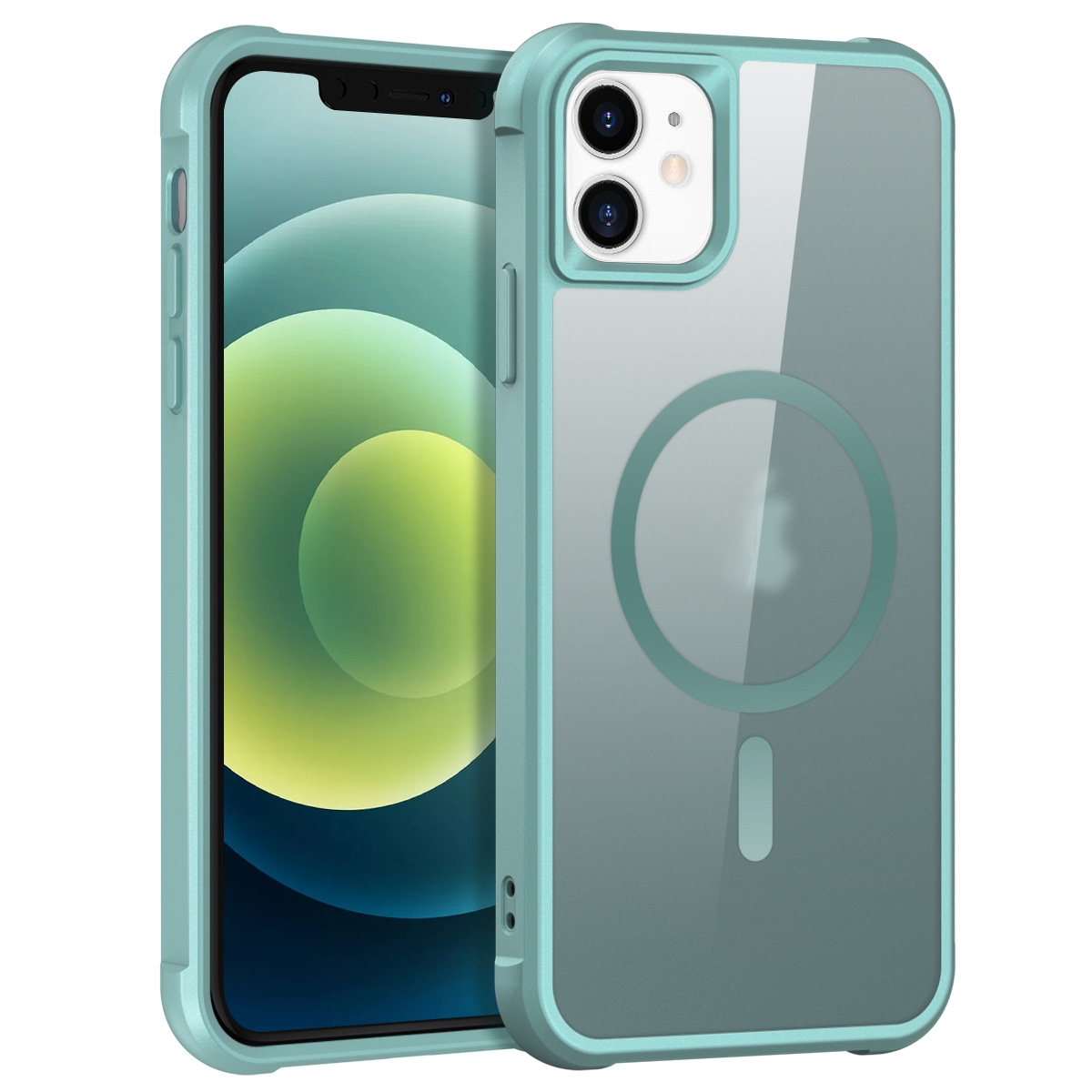 For iPhone 12 / 12 Pro MagSafe Magnetic Phone Case(Lake Blue) - Shopkiz.com
