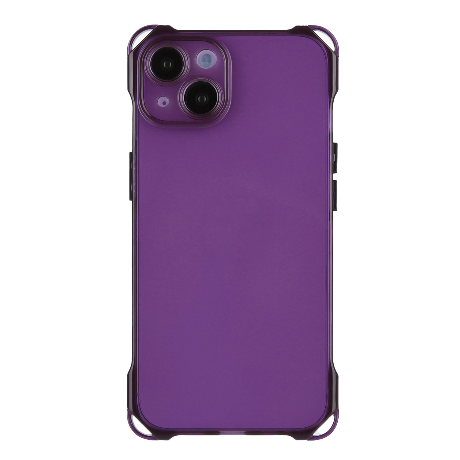 For iPhone 15 Plus Four-corner Shockproof TPU Phone Case(Purple) - Shopkiz.com