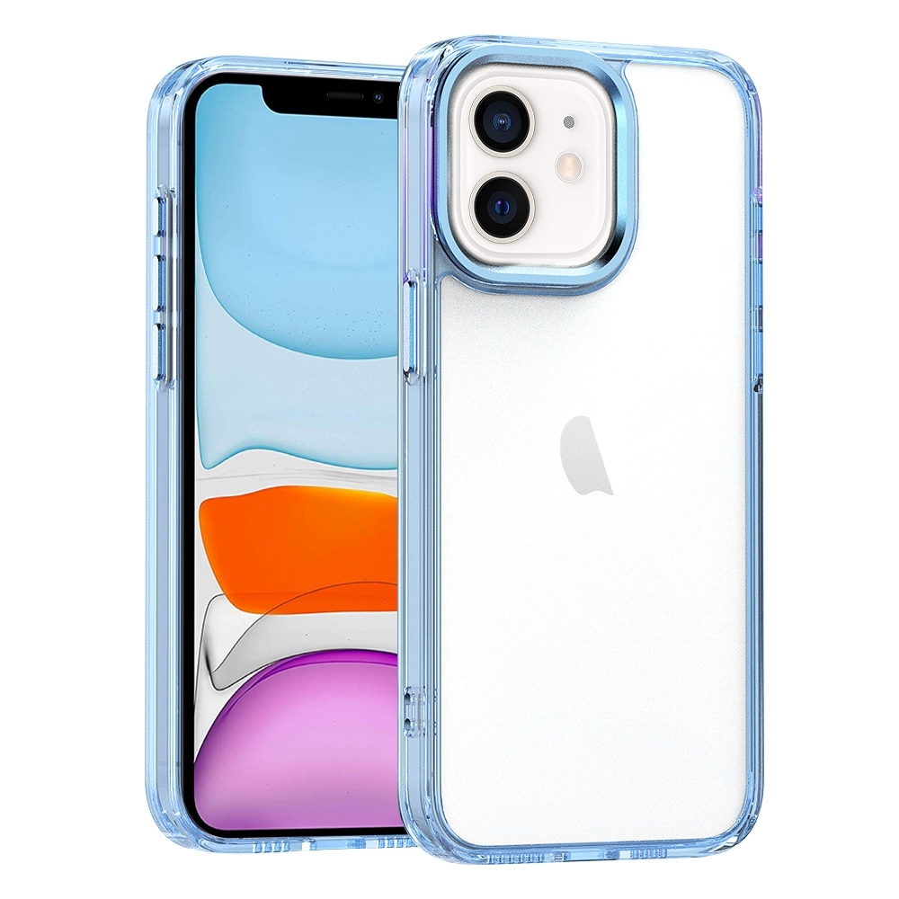 For iPhone 11 High Translucency Acrylic Phone Case(Blue) - Shopkiz.com