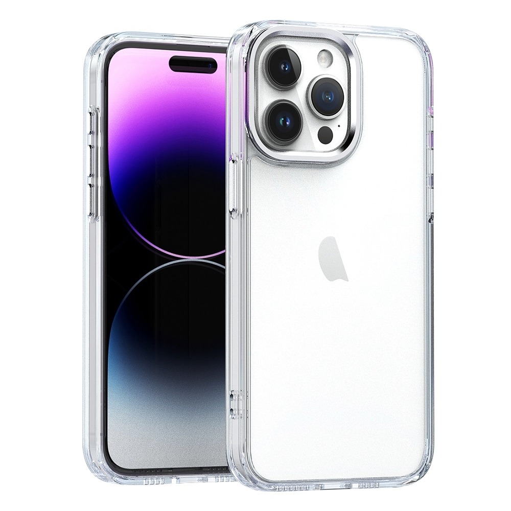 For iPhone 14 Pro High Translucency Acrylic Phone Case(White) - Shopkiz.com