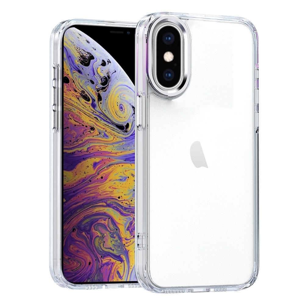 For iPhone XS / X High Translucency Acrylic Phone Case(White) - Shopkiz.com