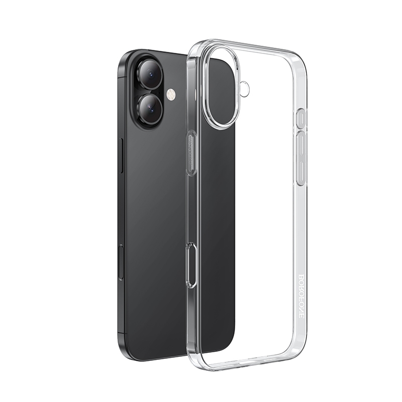 For iPhone 16 BOROFONE Ice Series TPU Phone Case(Transparent) - Shopkiz.com