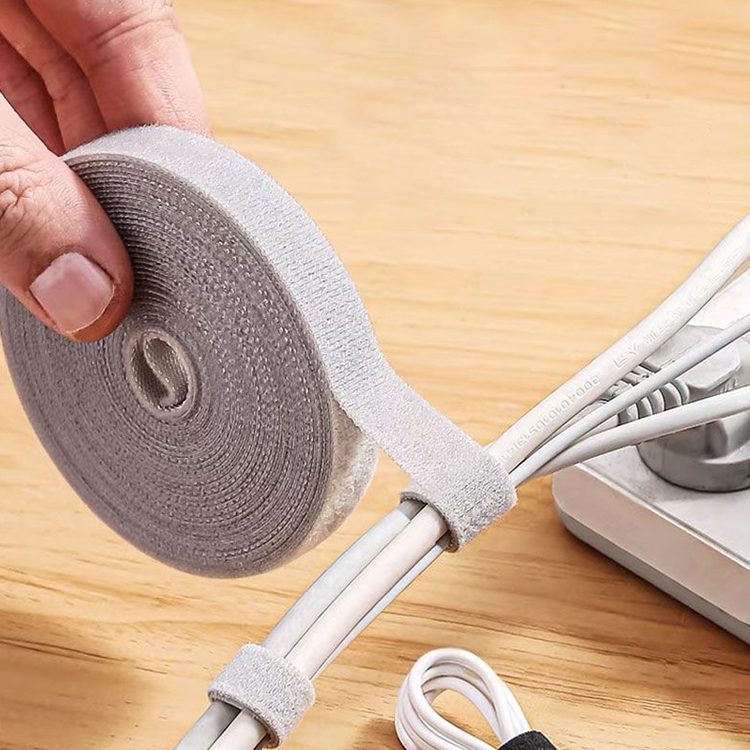 1.2cm 3m Reusable & Dividable Hook and Loop Cable Ties(Random Color Delivery) - Shopkiz.com