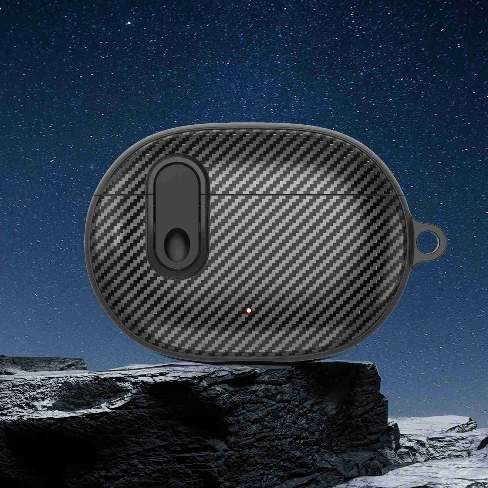 For Beats Studio Buds Switch Carbon Fiber Wireless Earphones Protective Case(Black) - Shopkiz.com