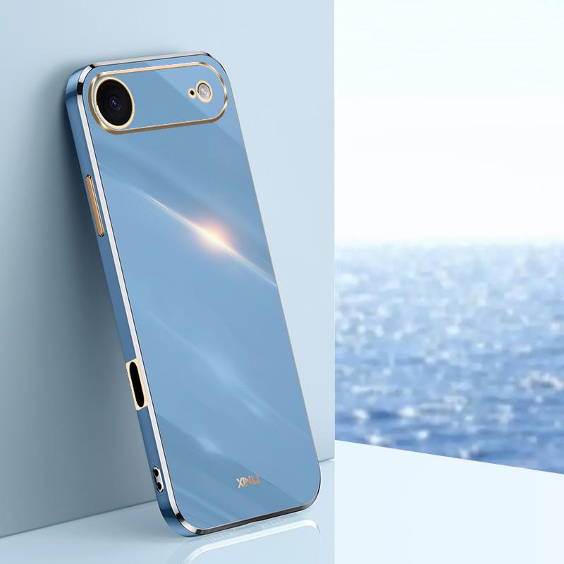 For iPhone Air XINLI Straight Edge 6D Electroplate TPU Phone Case(Celestial Blue) - Shopkiz.com