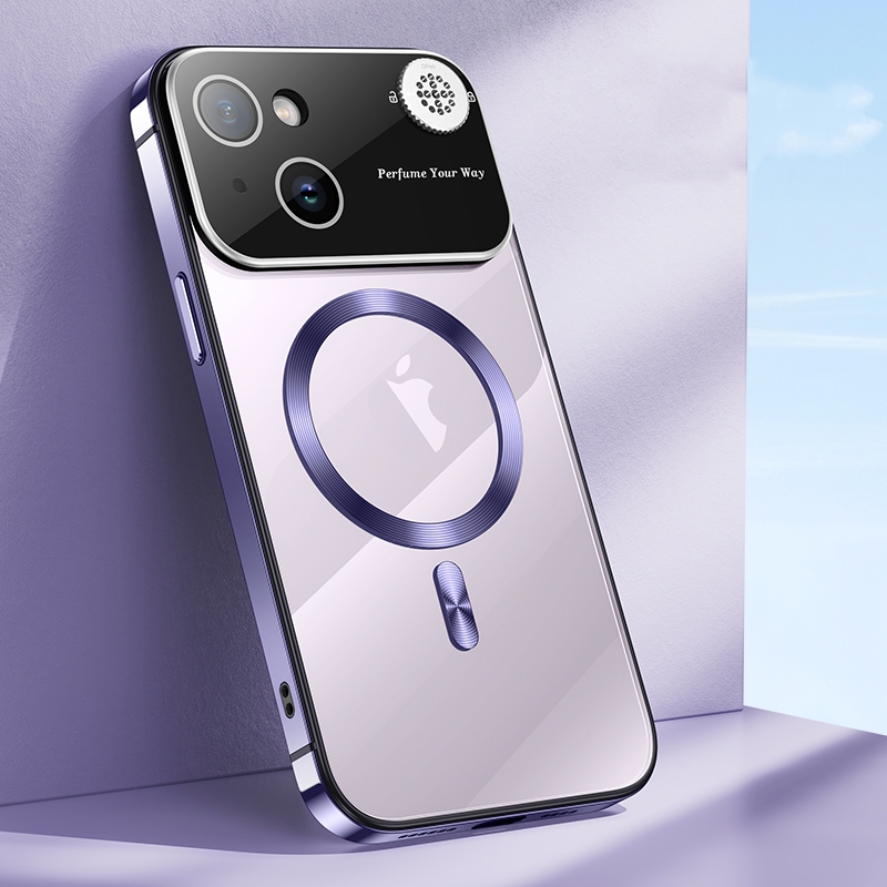 For iPhone 13 Aromatherapy MagSafe Magnetic Phone Case(Dark Purple) - Shopkiz.com
