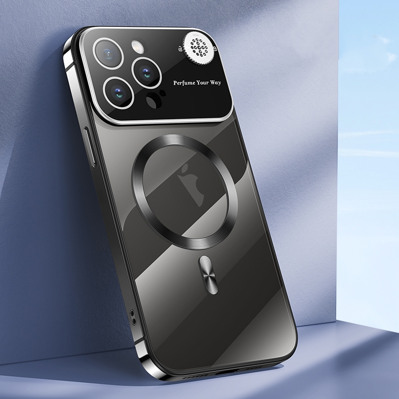 For iPhone 13 Pro Aromatherapy MagSafe Magnetic Phone Case(Black) - Shopkiz.com