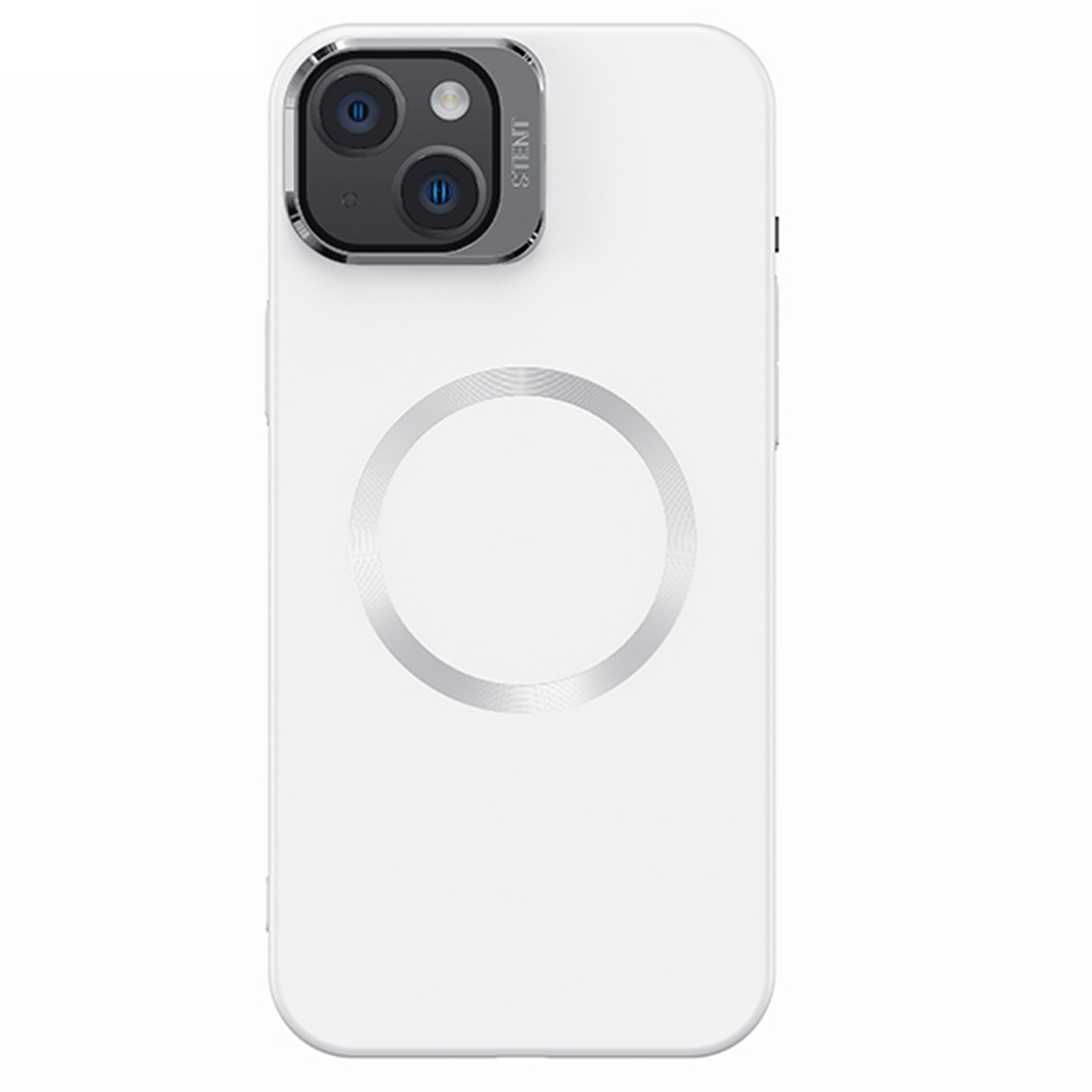 For iPhone 15 USAMS Geyue Series MagSafe Phone Case(White) - Shopkiz.com