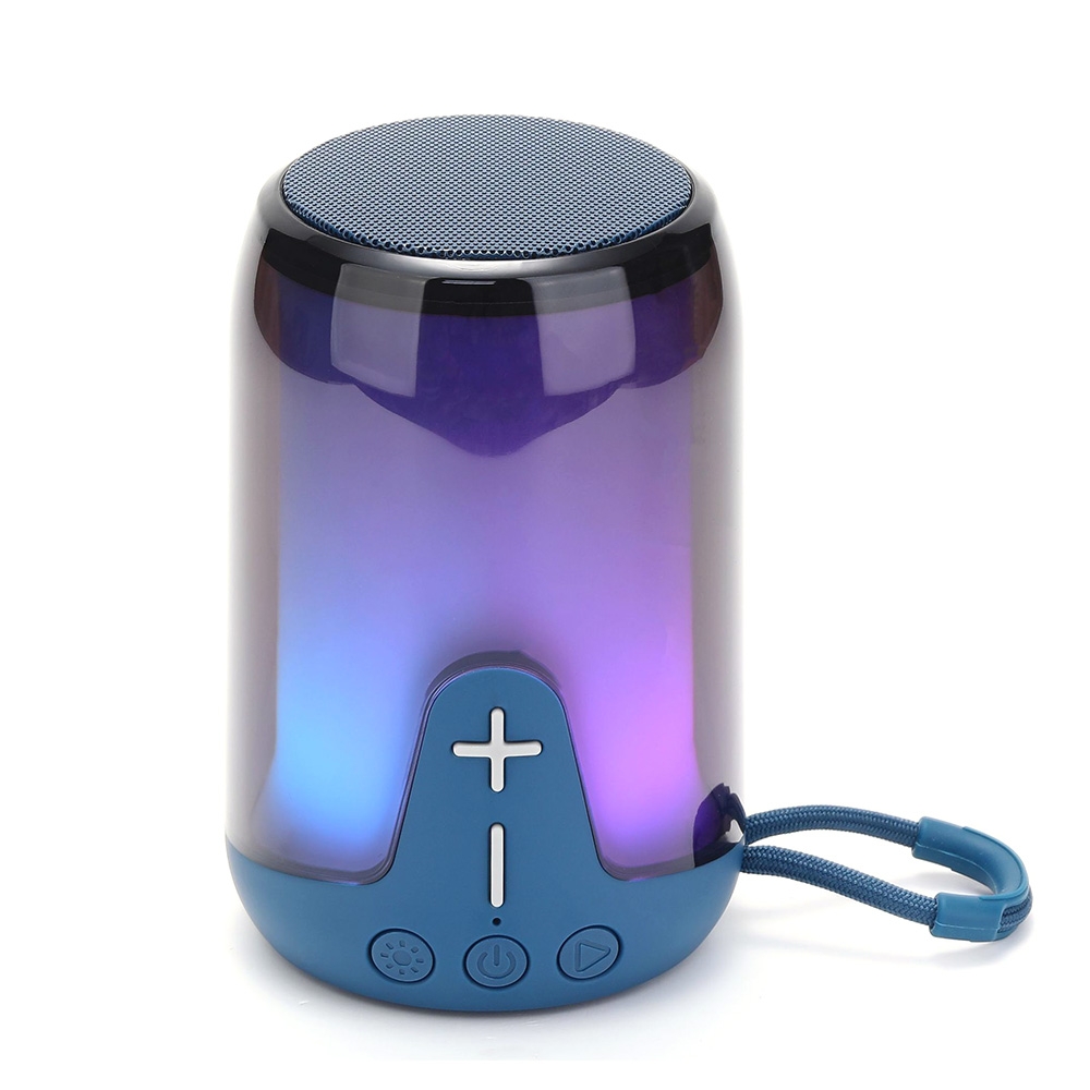 T&G TG-652 Portable RGB Light Transparent Bluetooth Speaker(Blue) - Shopkiz.com