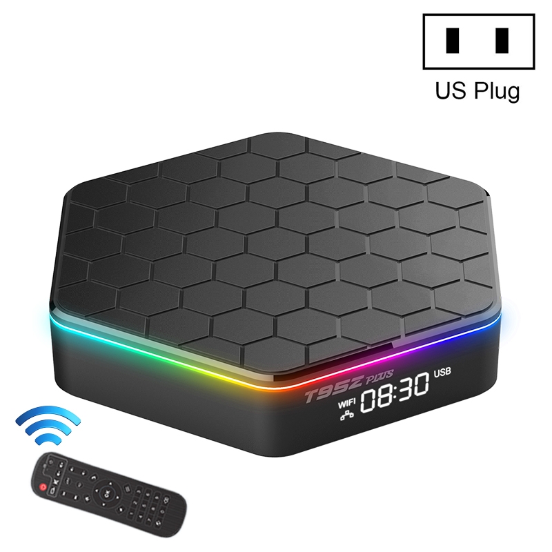 T95Z Plus 8K WiFi6 Android 12.0 Smart TV Box with Remote Control, 4GB+128GB, Allwinner H618 Quad-Core(US Plug) - Shopkiz.com