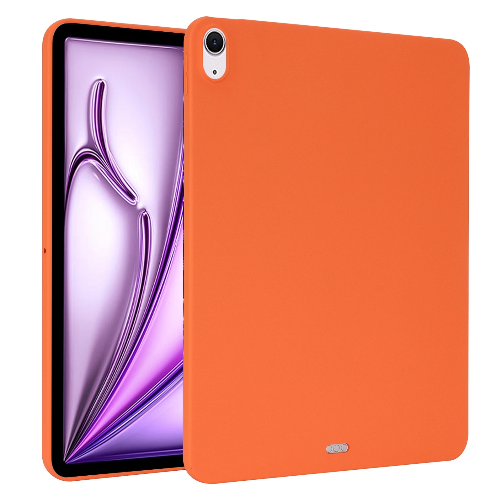 For iPad Air 13 2026 / Air 13 2025 / 2024 Oil Spray Skin-friendly TPU Tablet Case(Orange) - Shopkiz.com